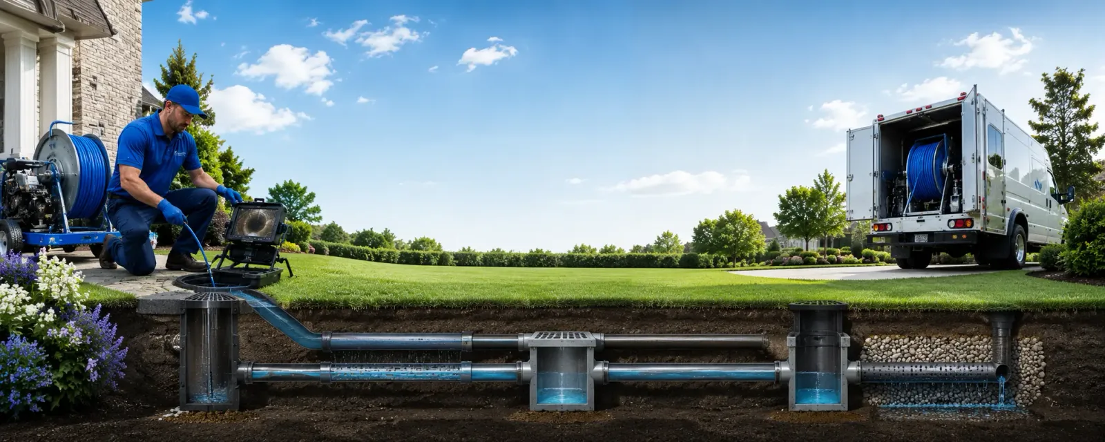 Outdoor drain cleaning information for Philipp, MS